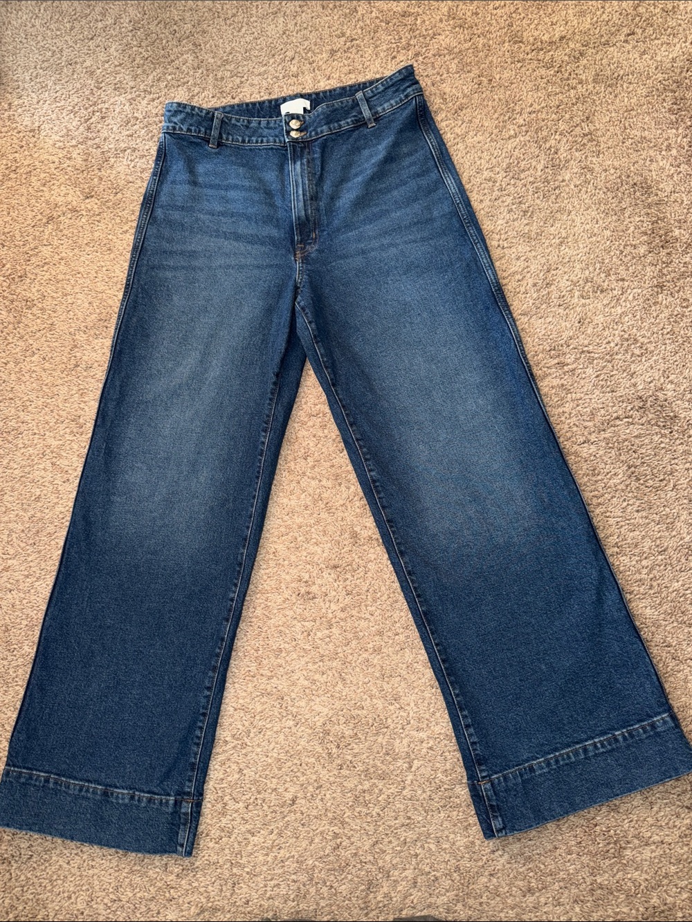 H&M Wide High Jeans Trousers size 12